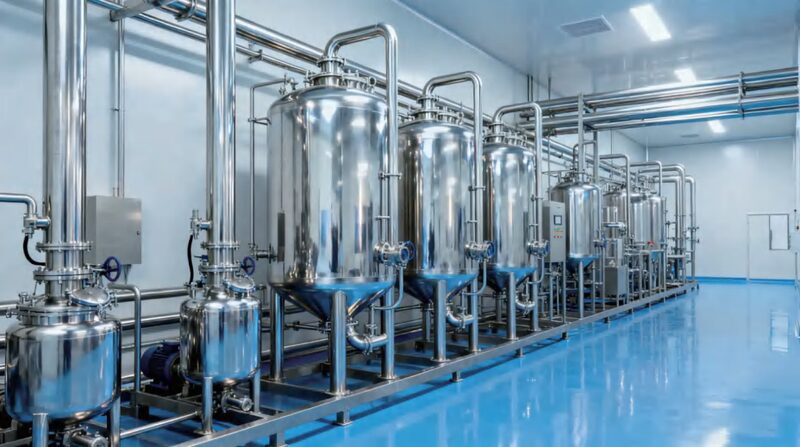 Aqueous extraction line